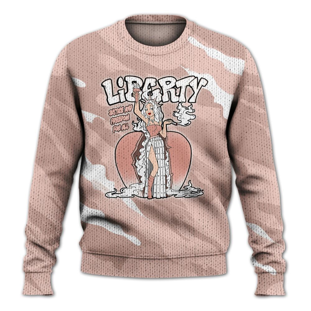 Knitted Sweater To Match Low Legend Pink 11s - Midwest Cartoon Colored