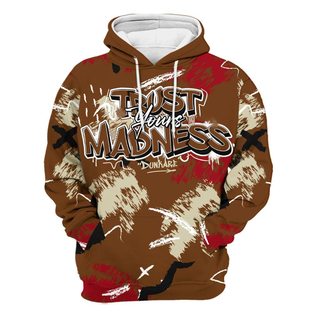 Hoodie To Match Archaeo Brown 5s - Trust Your Madness Retro All Over Print
