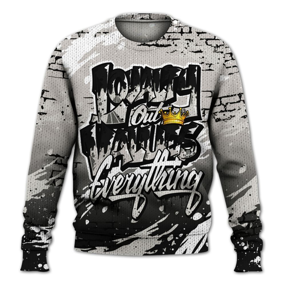 Sweater To Match The Classic 40s - Values Of Loyalty Drip Graphic