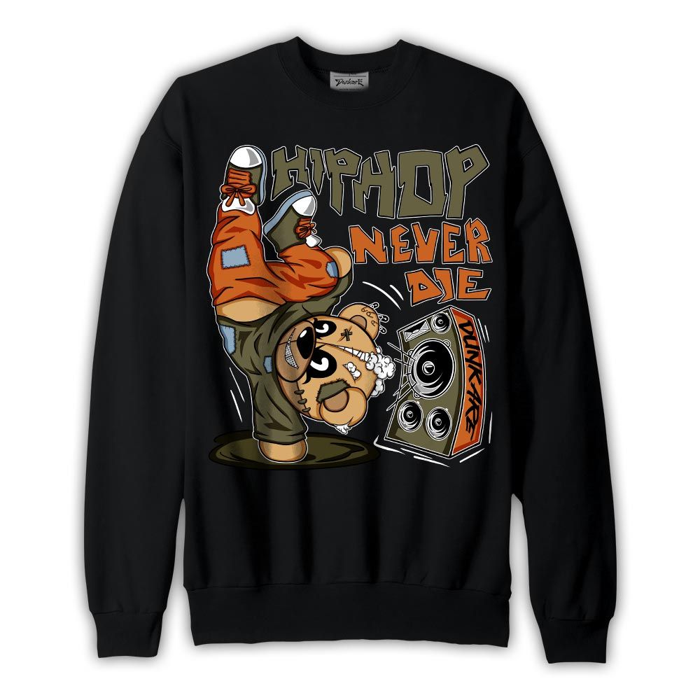 Sweatshirt To match Olive 5s Sweatshirt - Hiphop Bear Graphic
