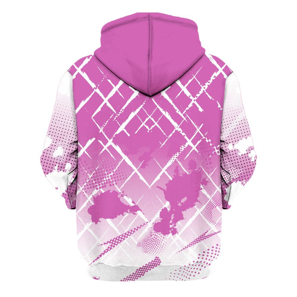 Hoodie To Match Hyper Violet 4s - Halftone Stand Business Dripping All Over Print
