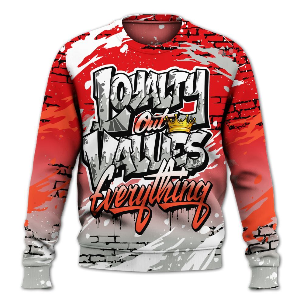 Sweatshirt To Match Air Max 1 86 Cosmic Clay - Values Of Loyalty Drip All Over Print