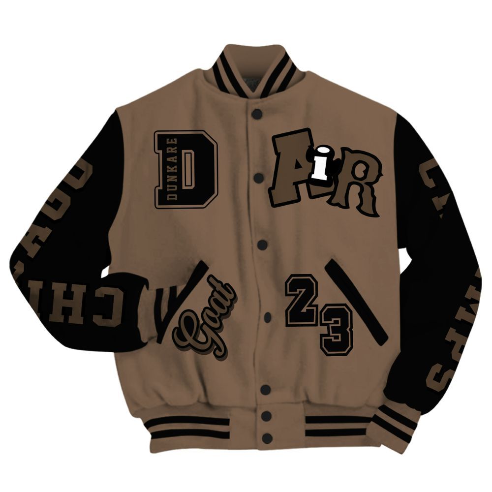 Varsity Jacket To Match Dark Mocha Jack - AIR Number 23 GOAT All Over Print
