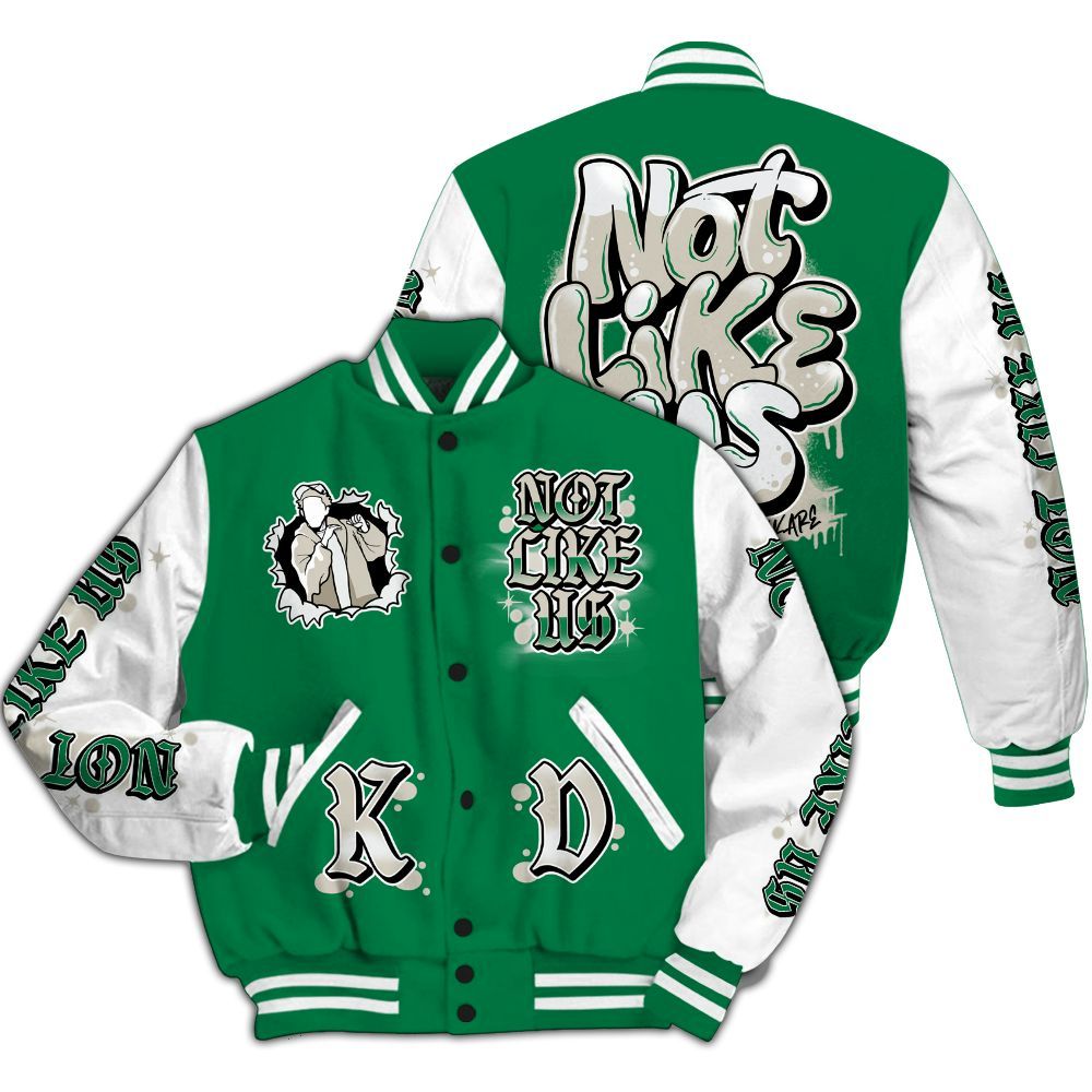 Varsity Jacket To Match Lucky Green 2s - None Like Us Graphic All Over Print