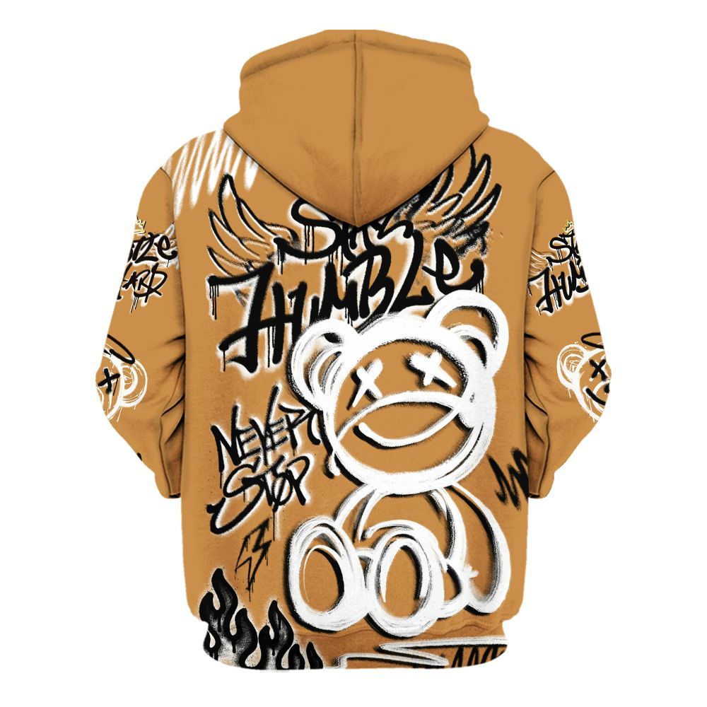 Hoodie To Match Dunk Low Nature Wheat Suede - Humble Drip Streetwear Graffity All Over Print