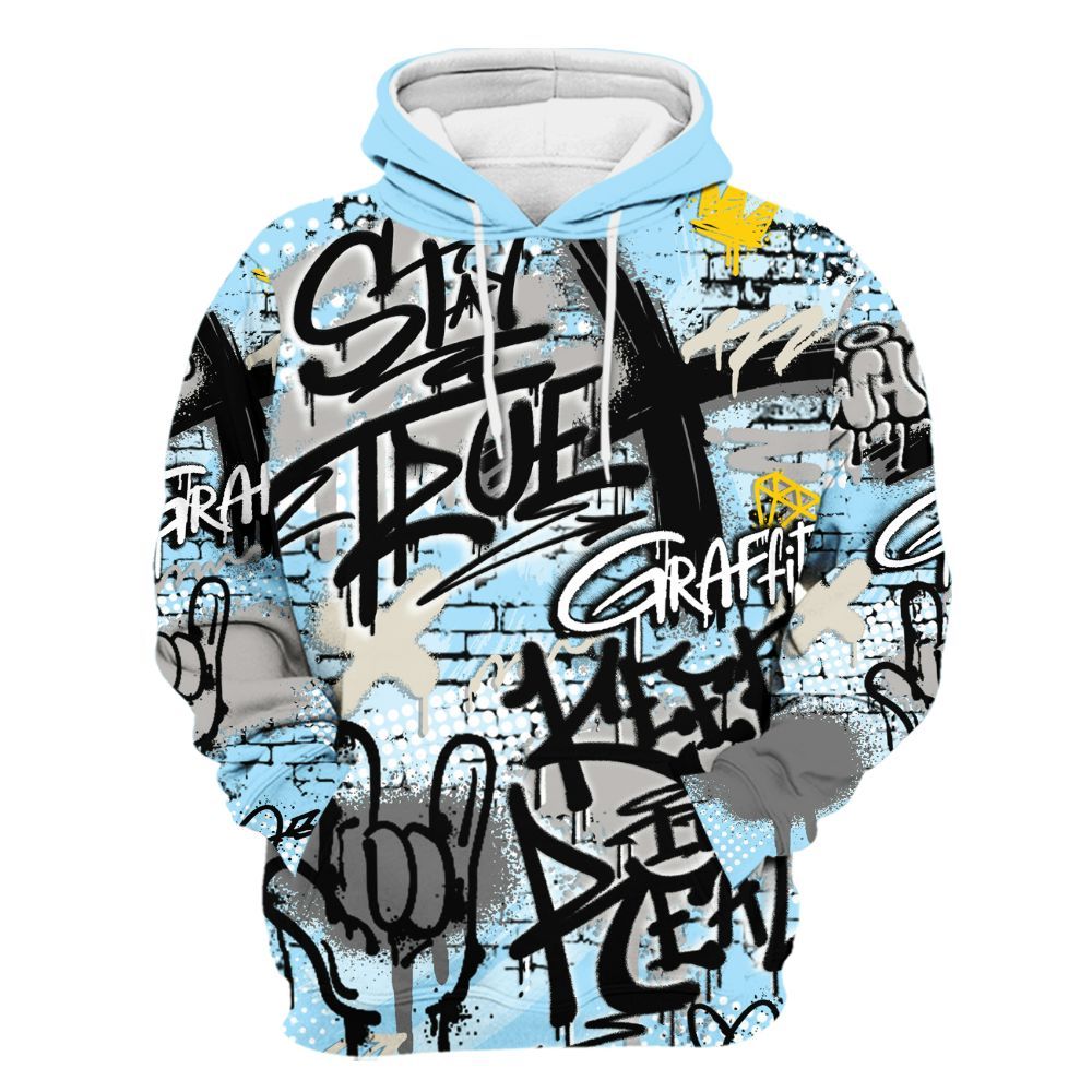 Hoodie To Match Retro SoleFly 13s - True It Real Graffiti Streetwear All Over Print