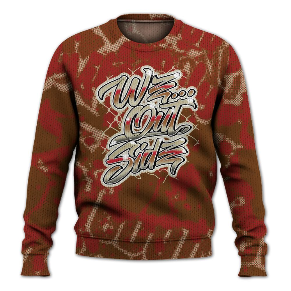 Knitted Sweater To Match Archaeo Brown 5s - We OutSider Graphic Street