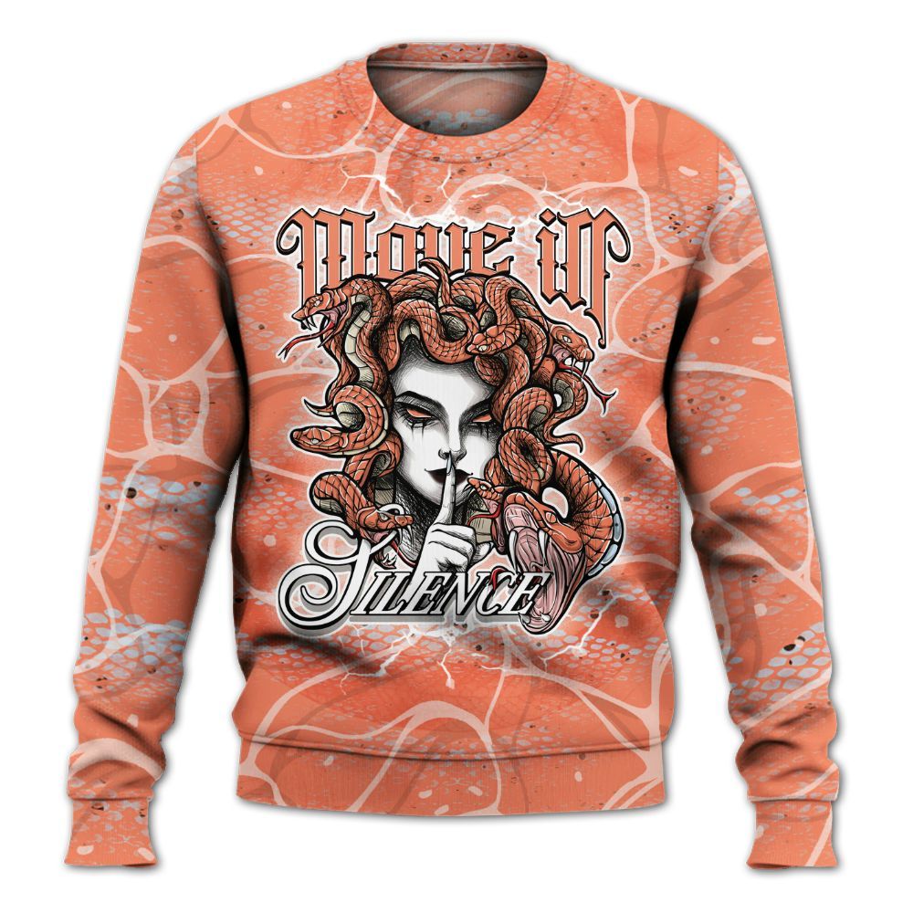 Sweatshirt To Match DJ Khaled Crimson Bliss 5s - Girl Move In Silence All Over Print