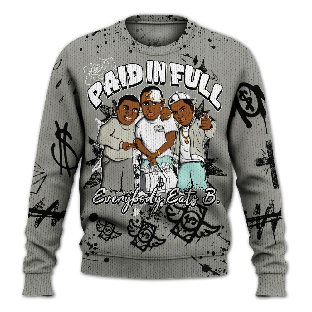 Knitted Sweater To Match Low OG Year Of The Snake 1s - Everybody Paid In Full Crayon