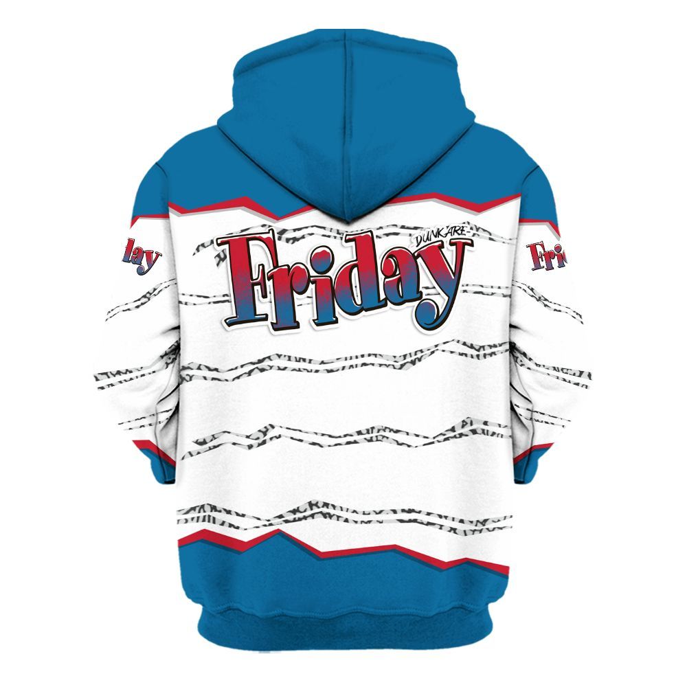 Hoodie To Match OG True Blue 3s - Friday Movie 90s TV All Over Print