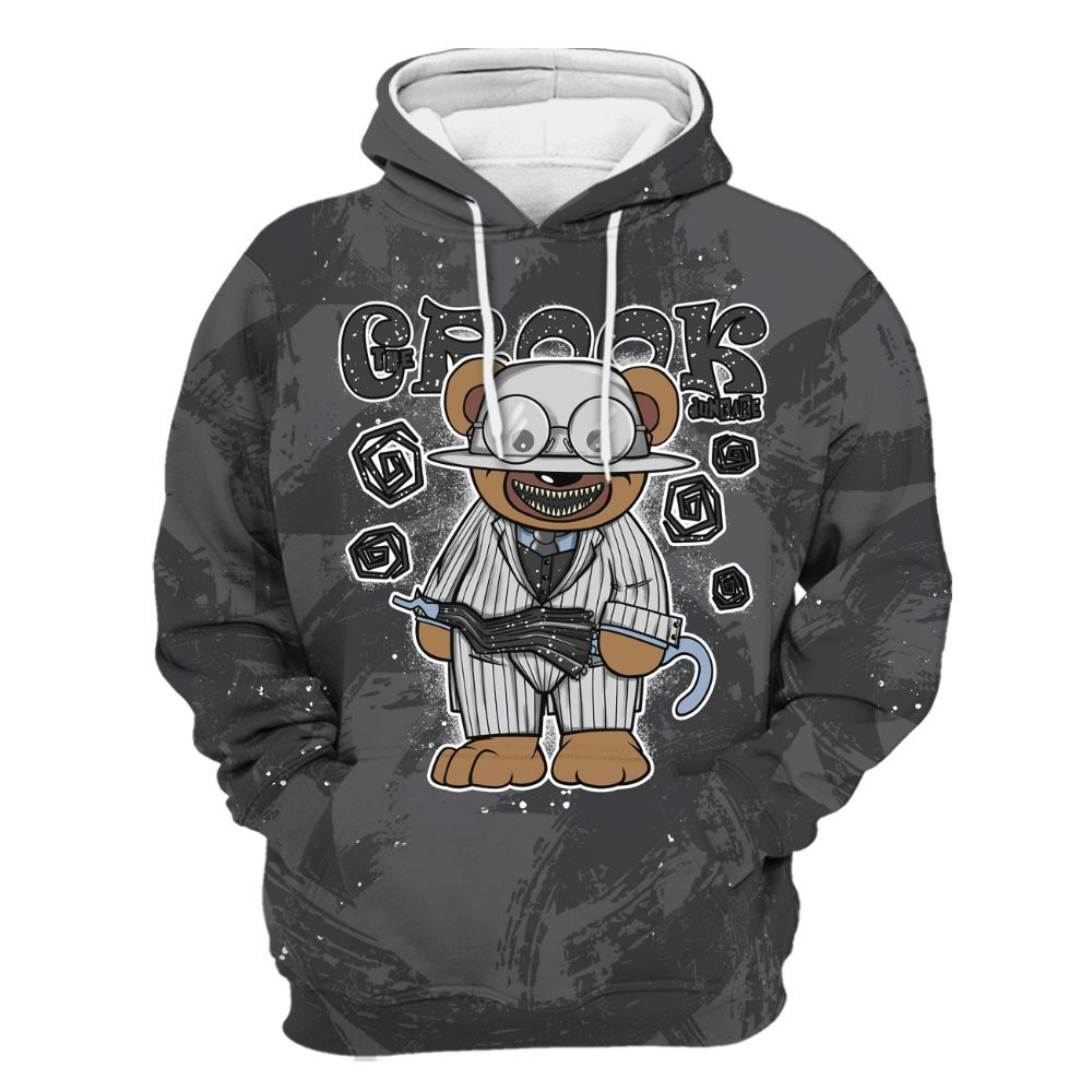 Hoodie To Match Reverse Oreo 6s - Swindler Bear Circle Slpash All Over Print