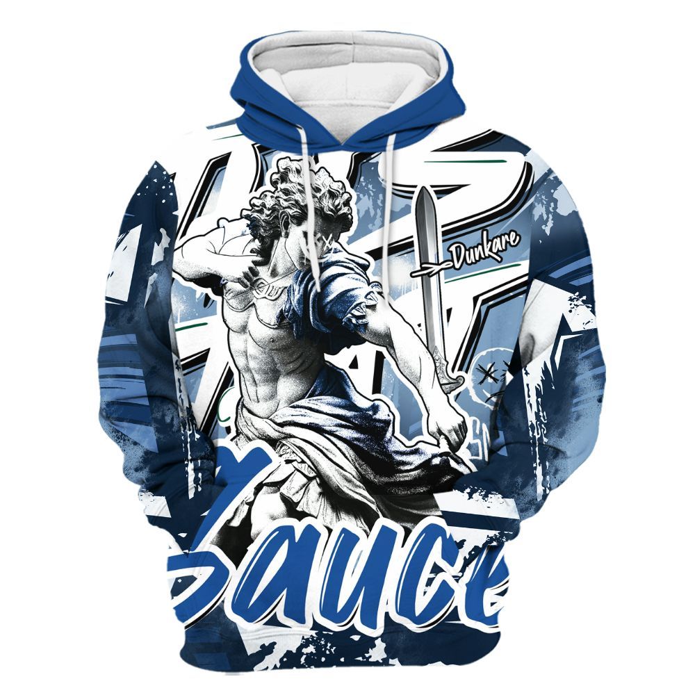 Hoodie To Match Low Space Royal 11s - This That Sauce Retro All Over Print