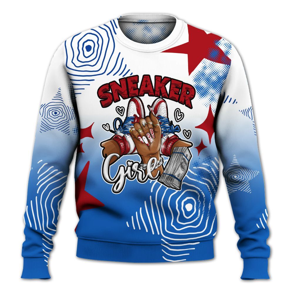 Sweatshirt To Match Kobe 6 Game Royal - Sneakerz Girlz Unique Starz All Over Print