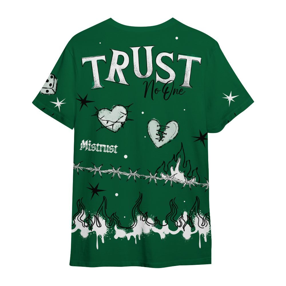 Shirt To Match High Gorge Green 1s - Trust No One Snake-Bite Doodle Crayon All Over Print