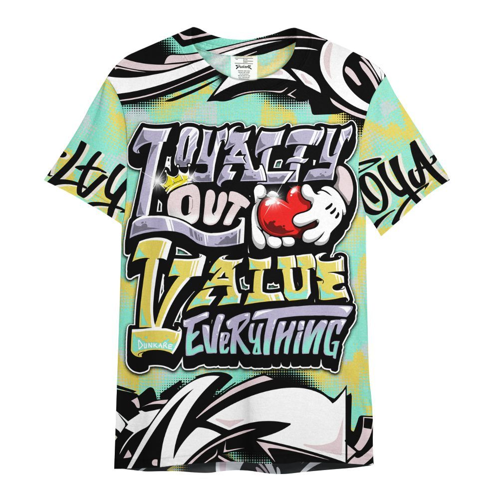 Shirt To Match Dunk Low Easter 2026 - Loyalty Out Value Graffiti All Over Print