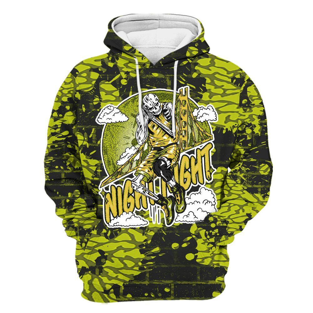 Hoodie To Match Dunk Low QS Halloween Skull - Seeya Skeleton Brick All Over Print