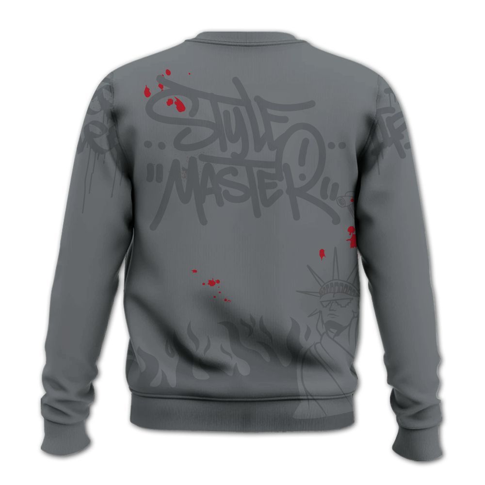 Sweatshirt To Match Retro Fire Red 9s - Graphic Fck Around Find Out All Over Print