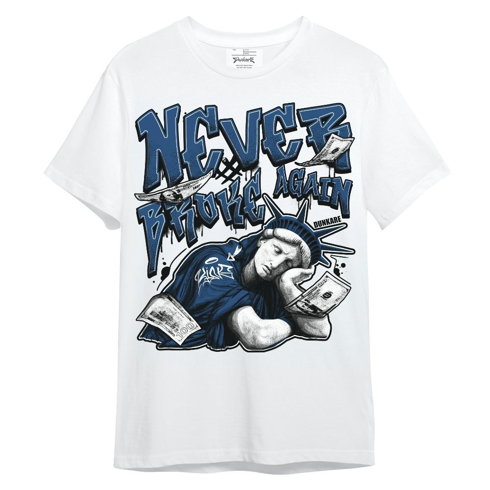 Shirt To Match High OG Midnight Navy 1s - Never Broke Again Graffiti Unisex Shirt