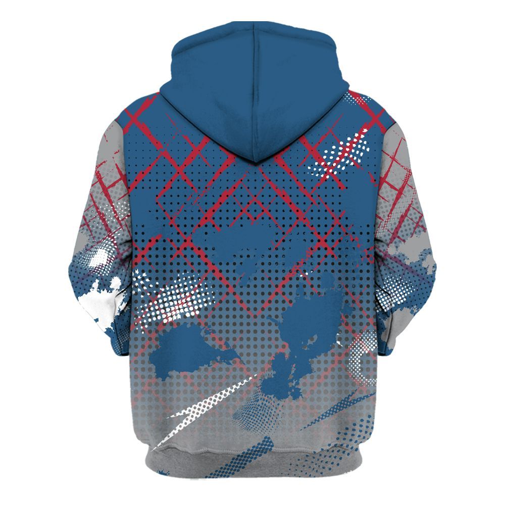 Hoodie To Match Rare Air 3s - Halftone Stand Business Dripping All Over Print