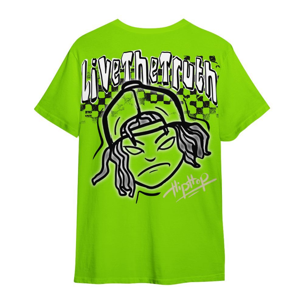 Shirt To Match Electric Green 6s - Feel Life Street Style All Over Print