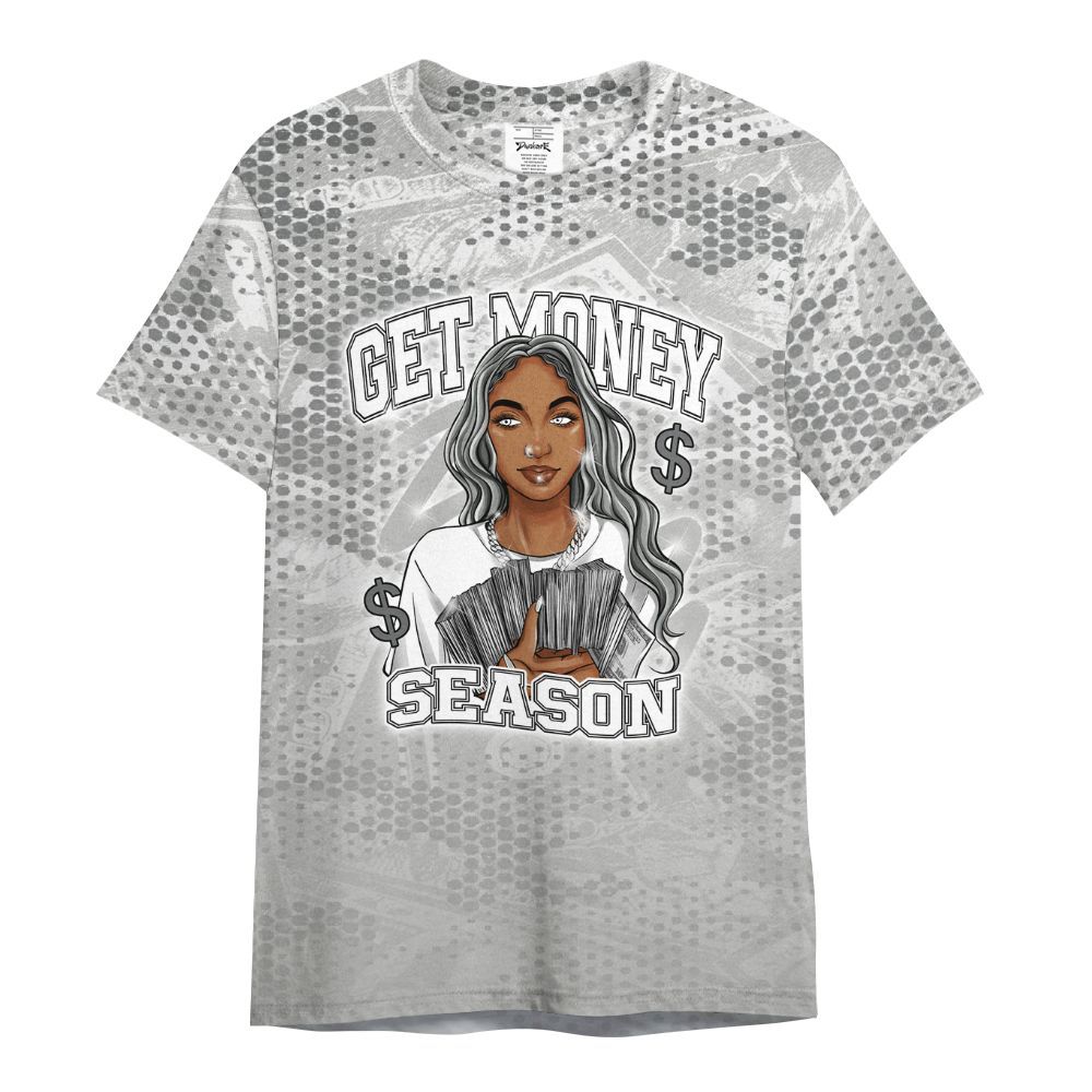 Shirt To Match Retro Wet Cement 4s - Get Moneys Season Banknote All Over Print
