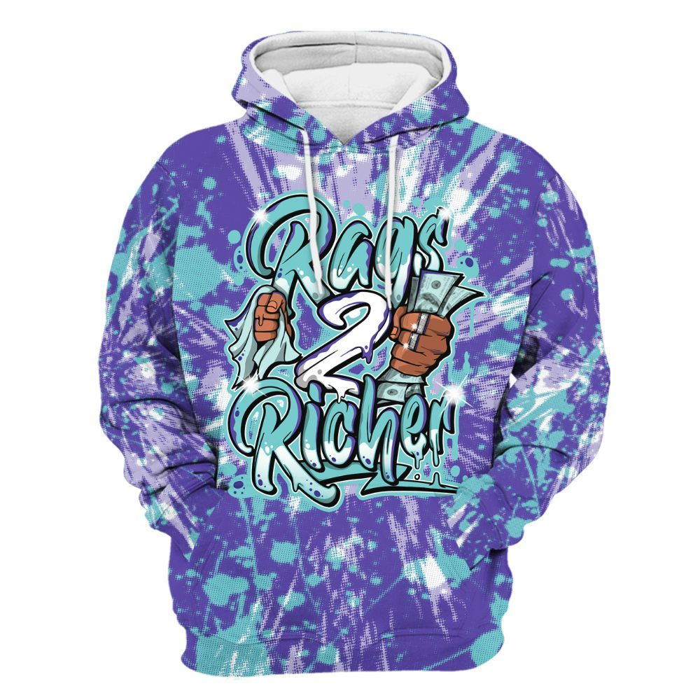 Hoodie To Match Low Hornets 1s - Rag 2 Rich Graphic Luxury All Over Print