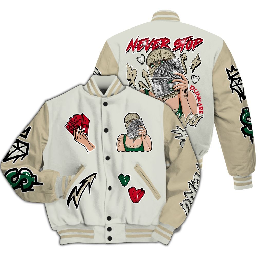 Varsity Jacket To Match El Grito 5s - Hustling Unique All Over Print