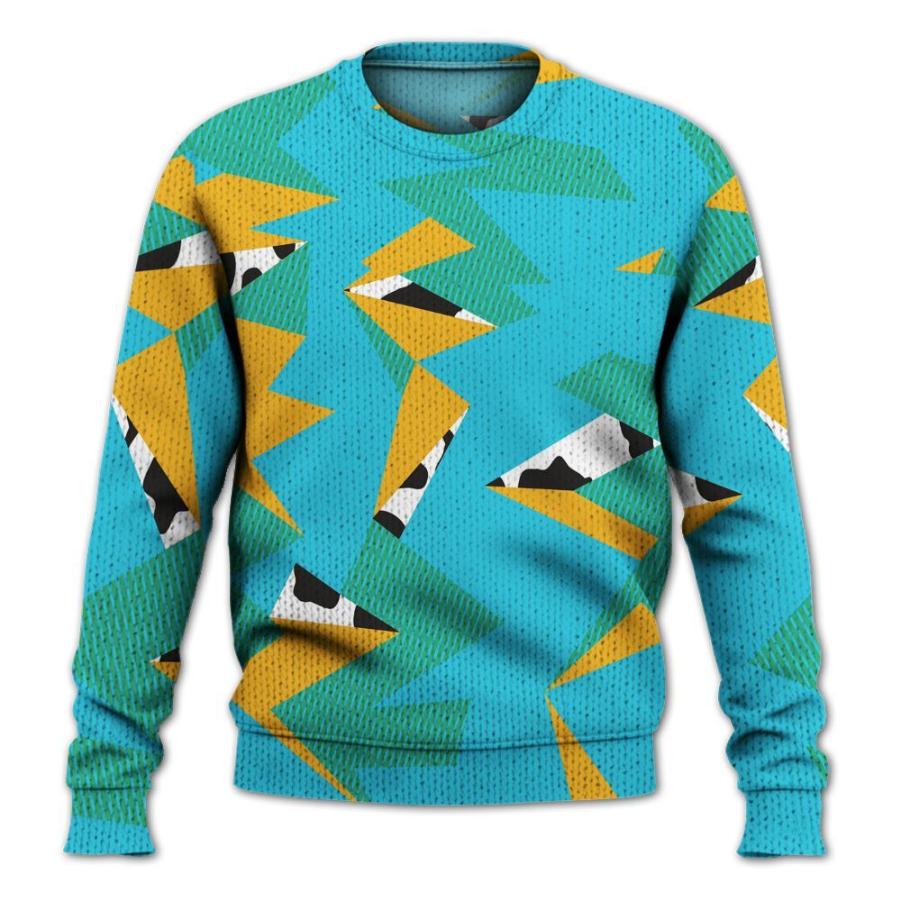 Knitted Sweater To Match Dunk Chunky Dunky - Geometric Camouflage Pattern