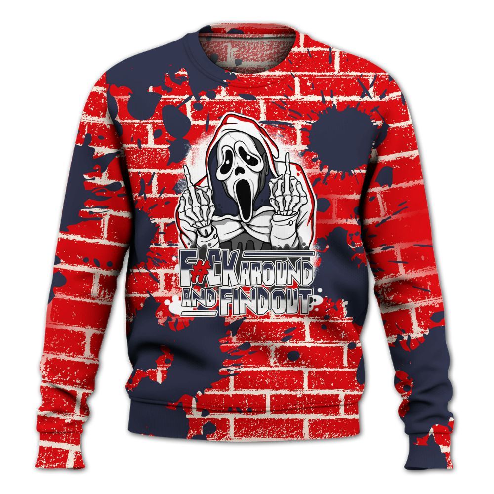 Sweatshirt To Match Low OG Howard University 1s - F#CK And Find Out Graphic Halloween All Over Print
