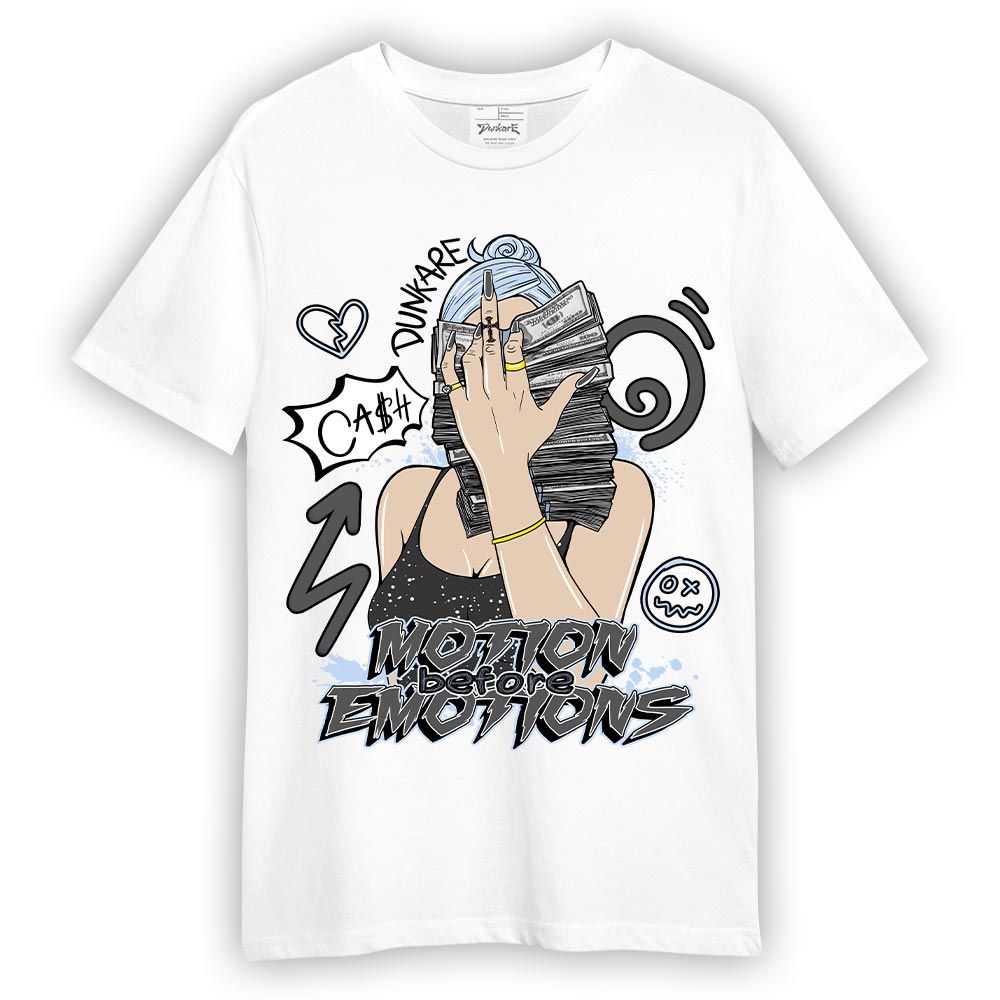 Shirt To Match Reverse Black White 6s T-- Motions Before Emotions Unique T-Shirt Unisex