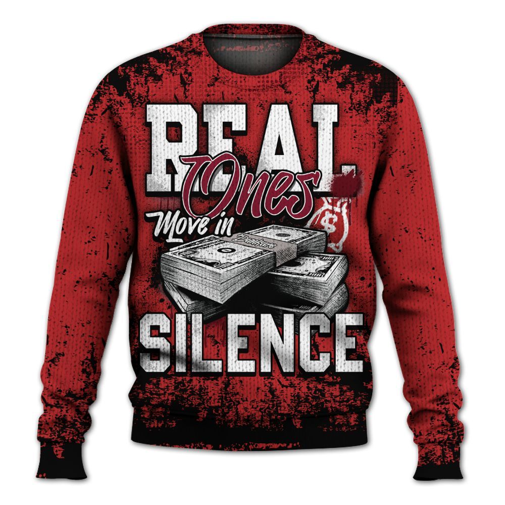 Knitted Sweater To Match Kobe 9 Elite Christmas - Move In Silence Money Street Retro