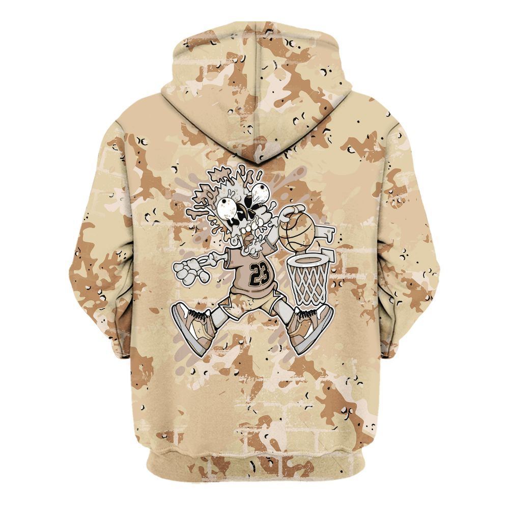 Hoodie To Match Desert Camo 3s - 85's Dunks Graphic Halloween All Over Print