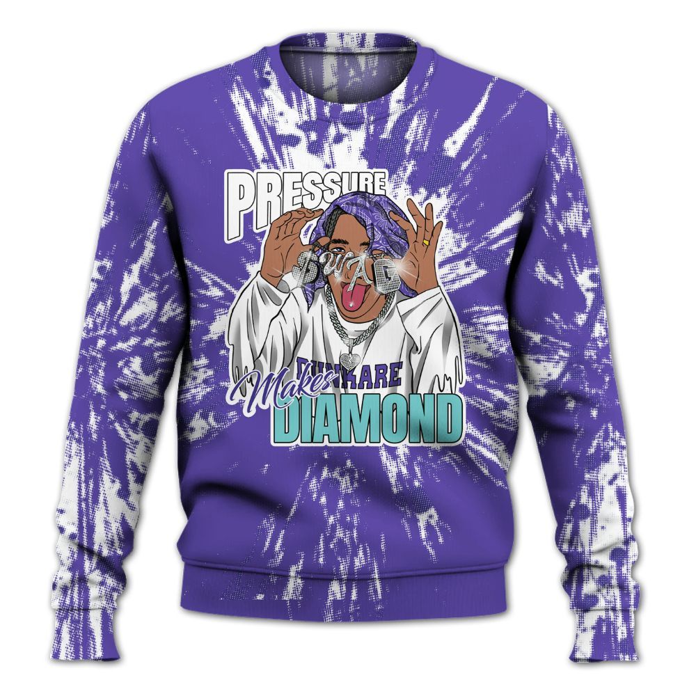 Sweatshirt To Match Low Hornets 1s - Pressures Makes Sweatshirt To Match Lux All Over Print