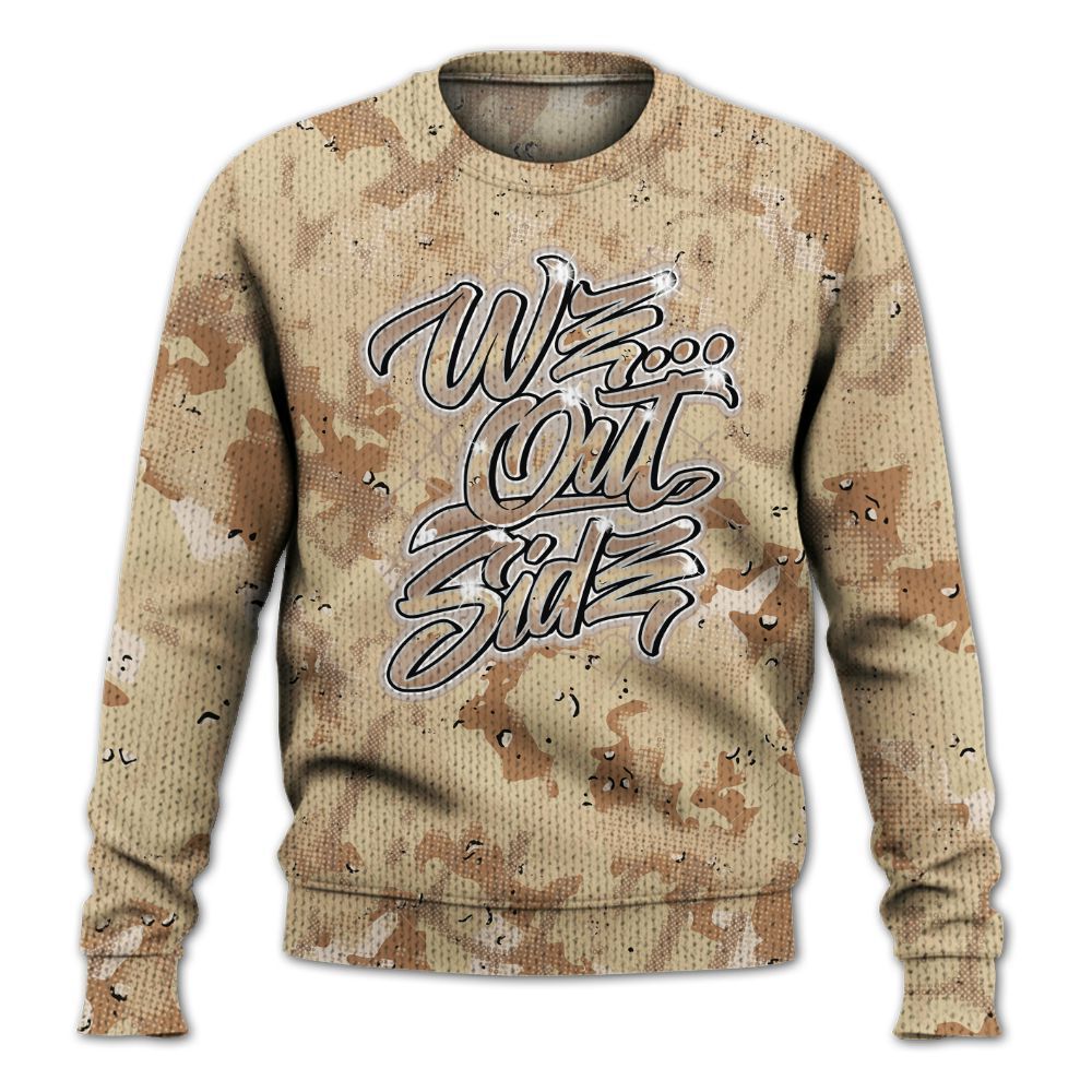 Knitted Sweater To Match Desert Camo 3s - We OutSider Graphic Street