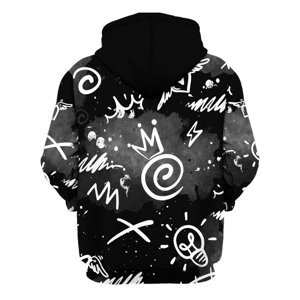 Hoodie To Match White Thunder 4s - Drip Been Di2ferent All Over Print