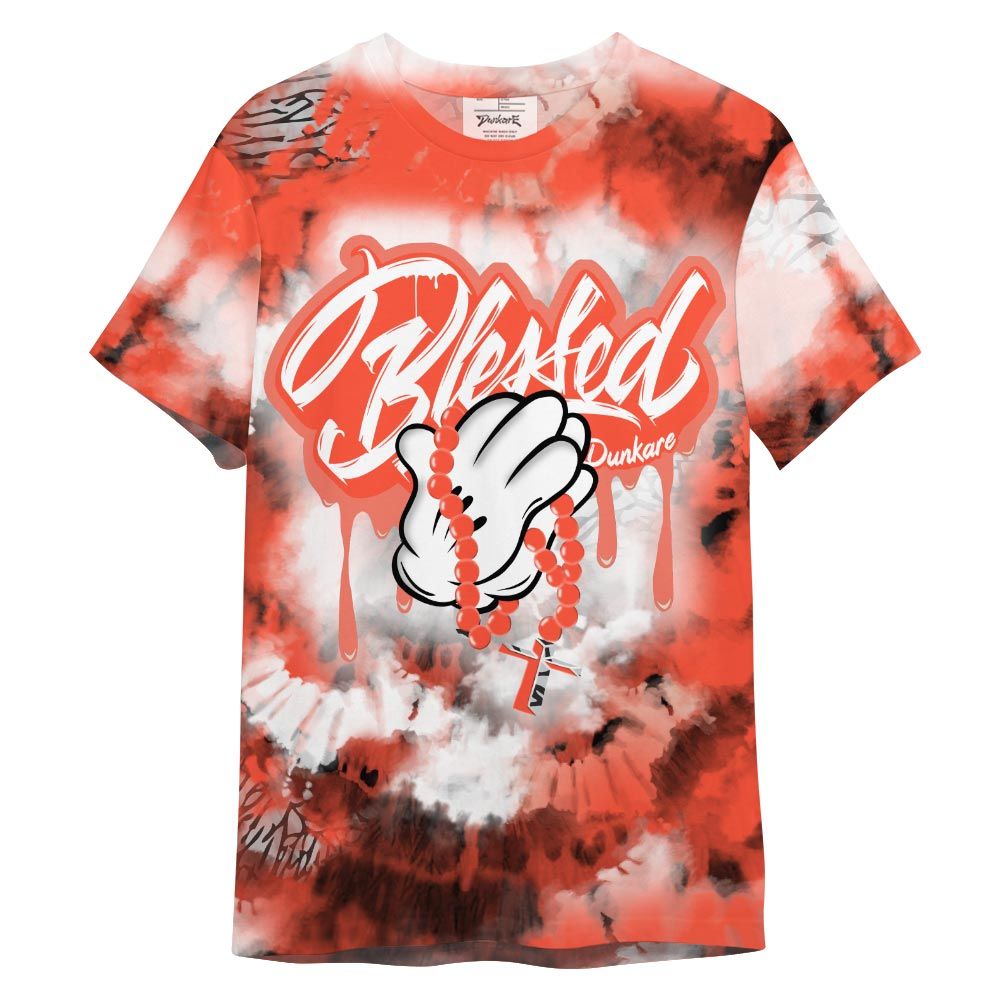 Shirt To Match Shirt Streetwear God Blessed Drip Tie Dye, 3 Cosmic Clay T-- To Match Sneaker Georgia Peach 3s Graphic Tee NCT