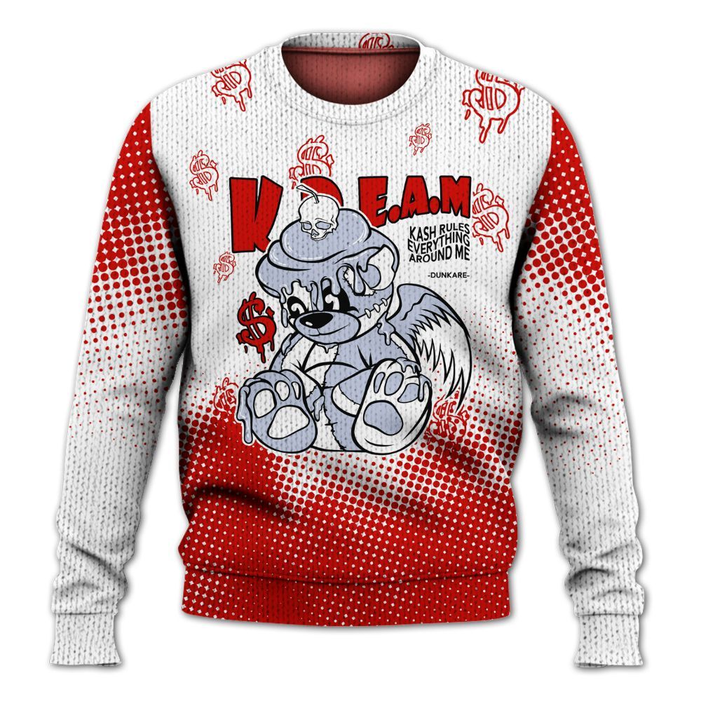 Knitted Sweater To Match Fire Red 6s - Loot Bear Unique Drip