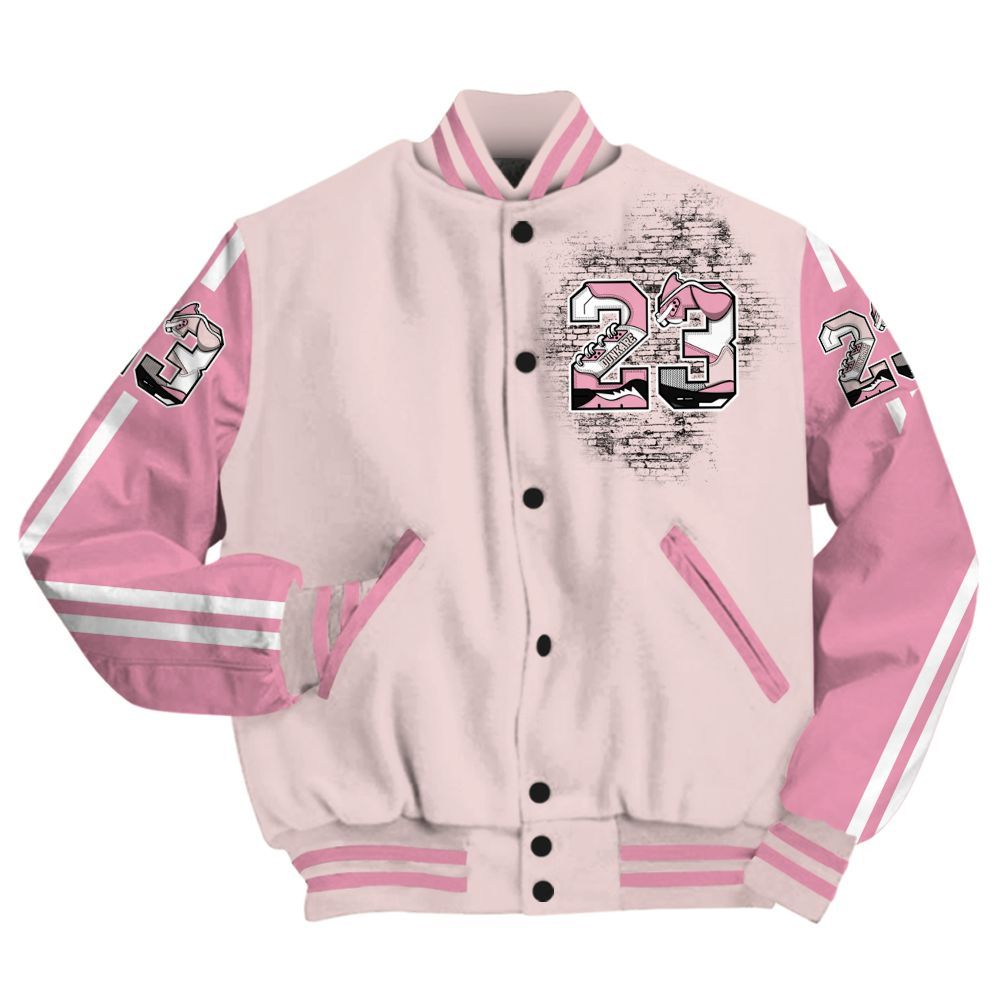 Varsity Jacket To Match Dunk Low KD 17 Aunt Pearl - Custom Name Number 23 5s All Over Print