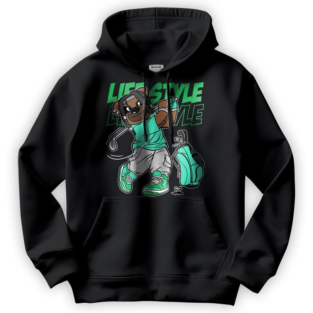 Sweatshirt To Match Black Green Glow 3s Hoodie - Way Of Living Bear Hoodie Unisex