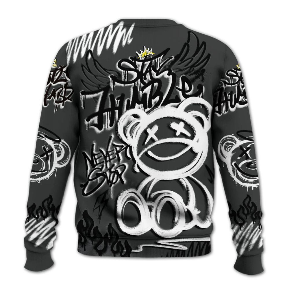 Sweatshirt To Match White Thunder 4s - Humble Drip Streetwear Graffity All Over Print