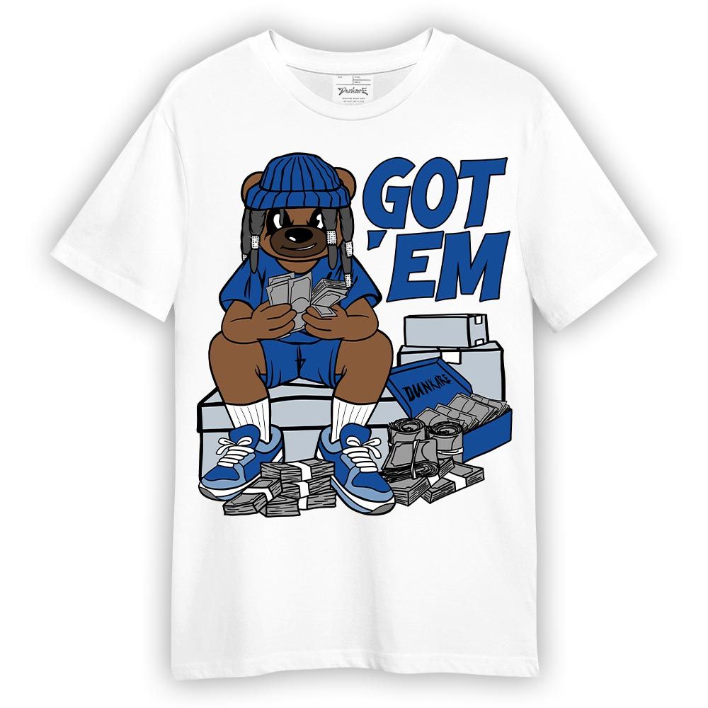 Shirt To Match Low Space Royal 11s - Bagged It Bear Shirt Unisex