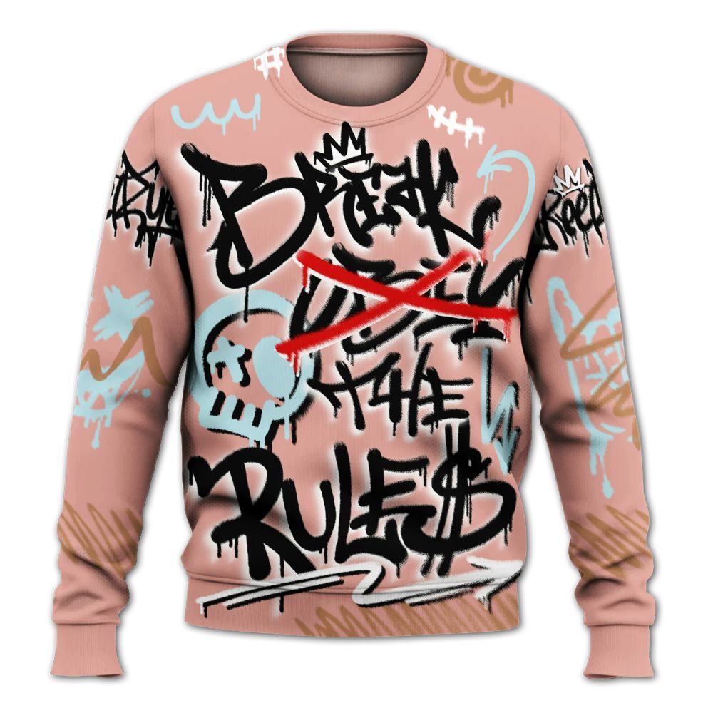 Sweatshirt To Match Dunk Low Glacier Arctic - Break Rules Streetwear All Over Print