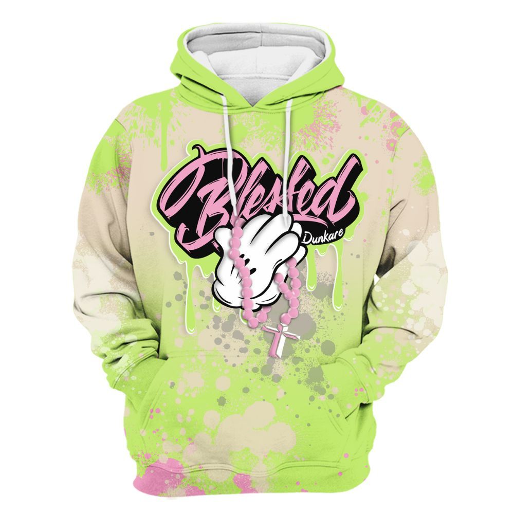 Hoodie To Match Jack Black Night Silver - God Blessed Ink Drip All Over Print