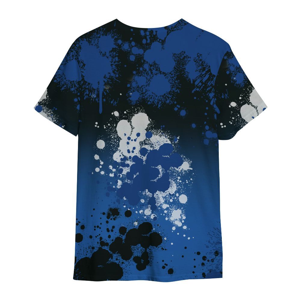 Shirt To Match Brave Blue 13s - God Blessed Ink Drip All Over Print