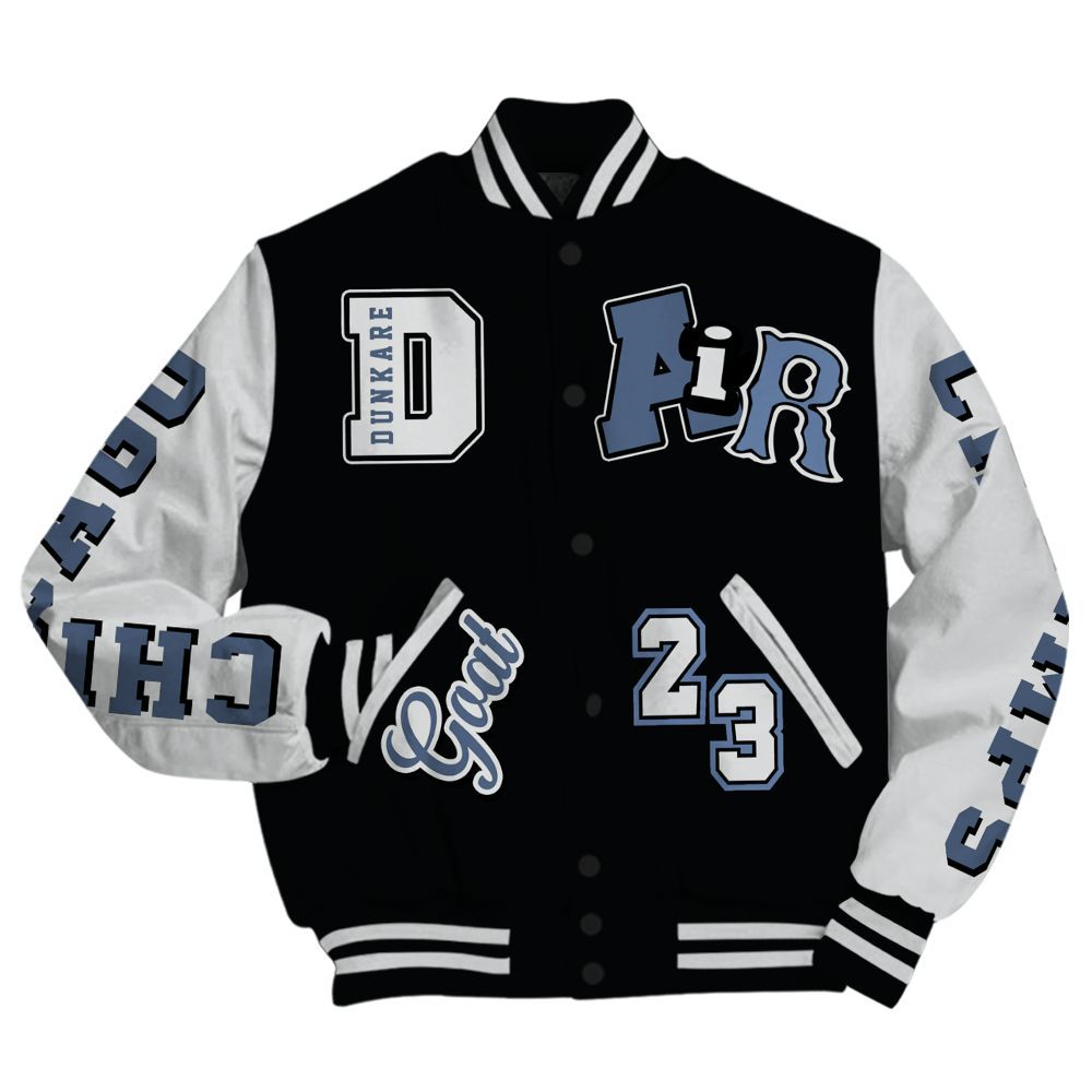 Varsity Jacket To Match Mid Space Jam 1s - AIR Number 23 GOAT All Over Print