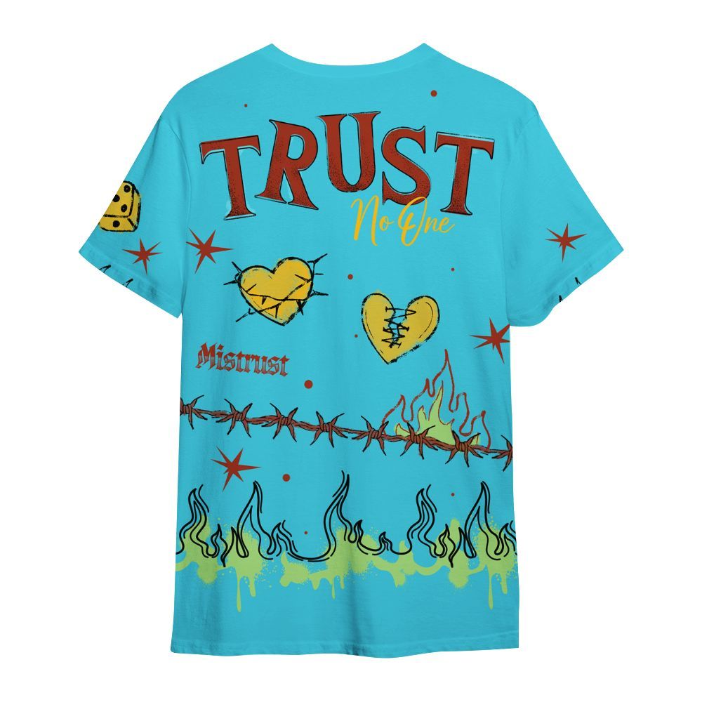 Shirt To Match SB Dunk Di'Orr Greenwood - Trust No One Snake-Bite Doodle Crayon All Over Print