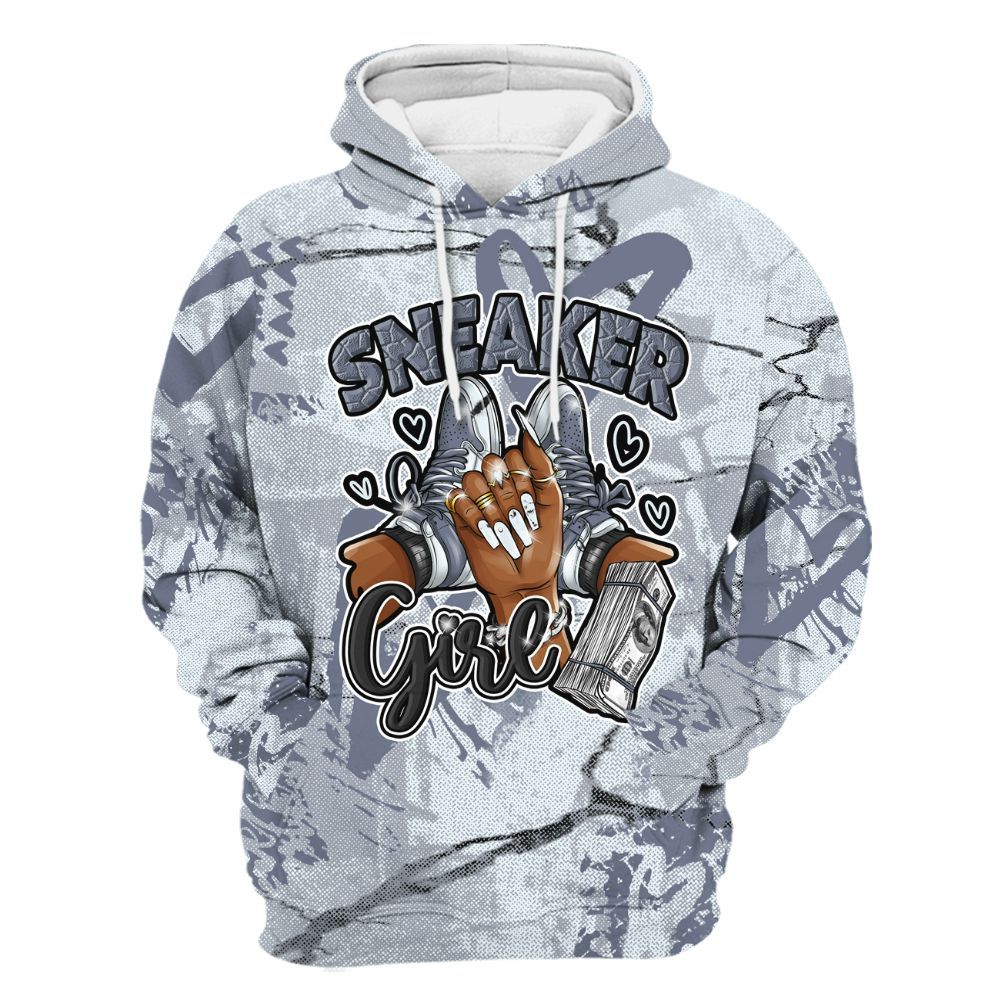 Hoodie To Match Air Foamposite Jin Kazama - Sneakerz Girlz Heart Grunge All Over Print