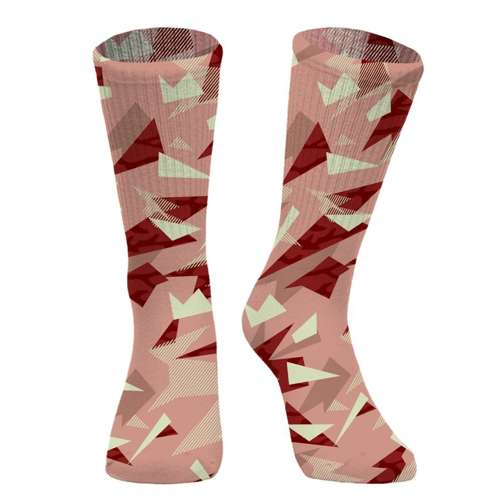 Sock To Match Valentines Day 3s - Geometric Abstract Graphic