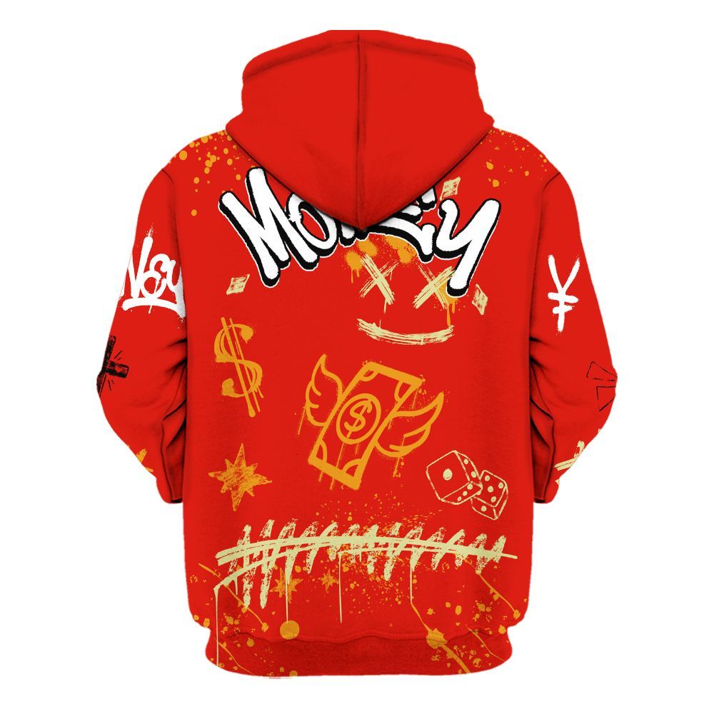 Hoodie To Match Retro Sunset 2026 5s - Everybody Paid In Full Crayon All Over Print
