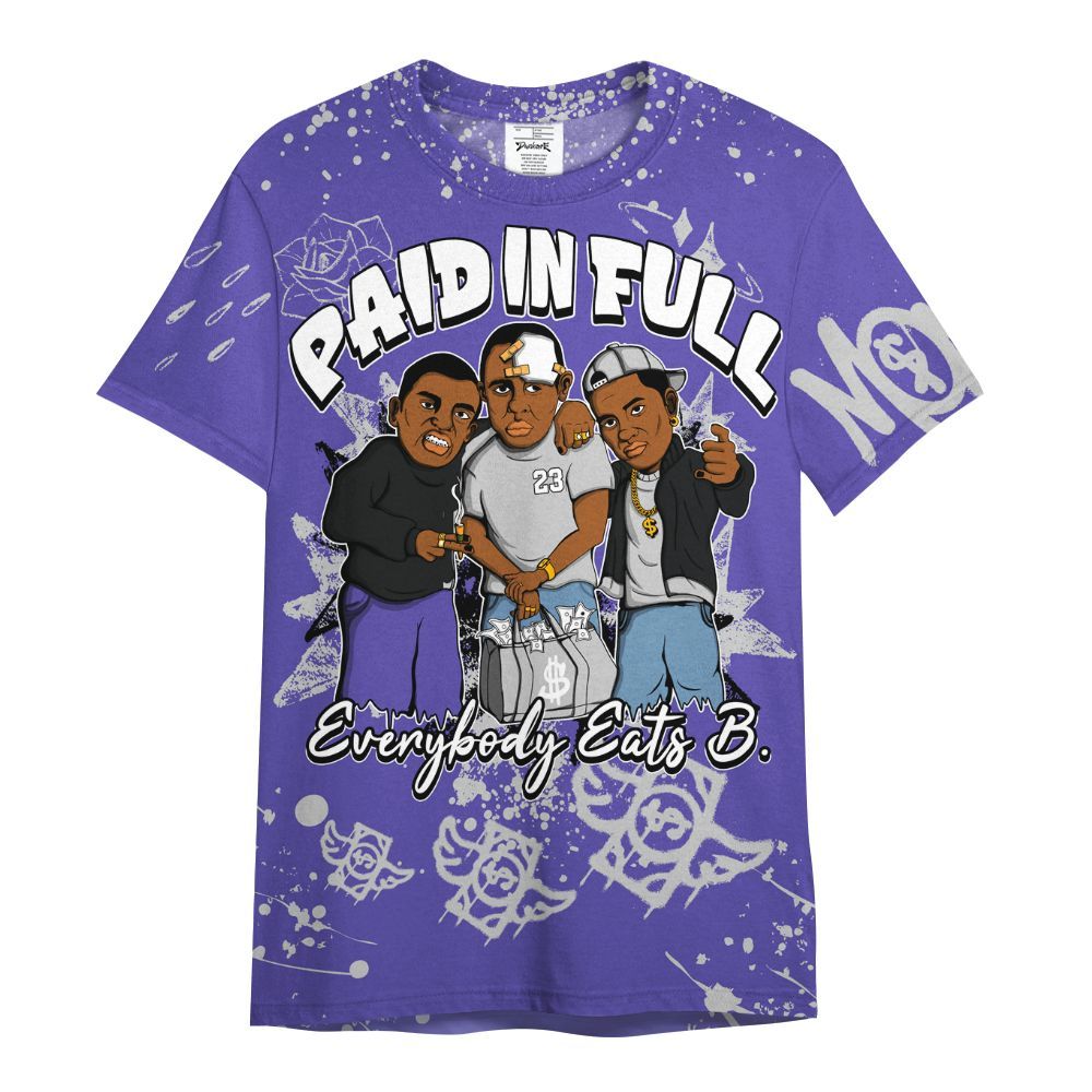 Shirt To Match Retro Concord 5s - Everybody Paid In Full Crayon All Over Print